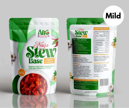 Naija Tomato Stew Base - Ginger & Garlic Mild
